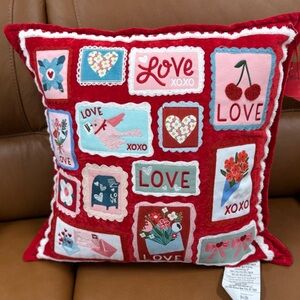 Envogue Red and Pink Love Themed Pillow